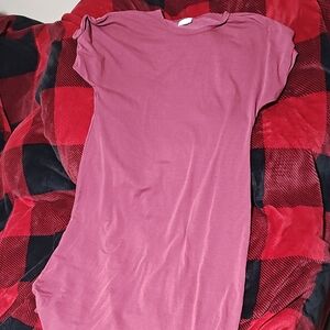 LuLaRoe Burgundy T Shirt Dress
